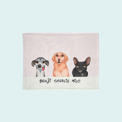 Custom Cartoon Pet Blanket