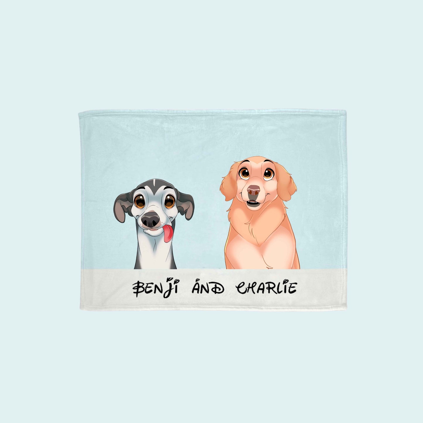 Custom Cartoon Pet Blanket