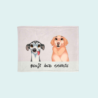 Custom Cartoon Pet Blanket