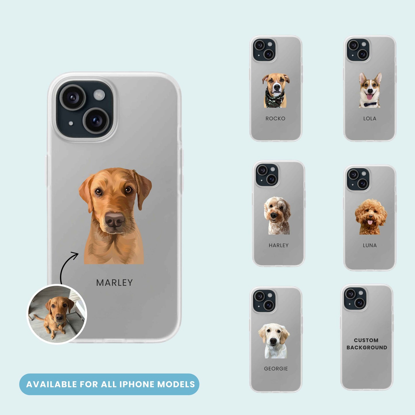 Custom Modern Pet iPhone Case