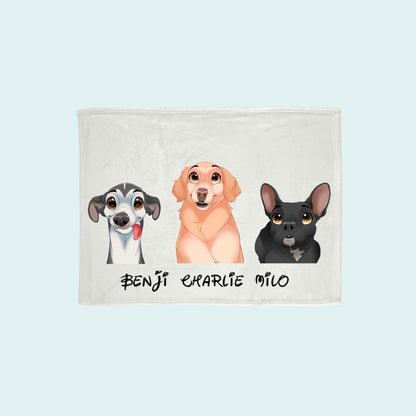 Custom Cartoon Pet Blanket