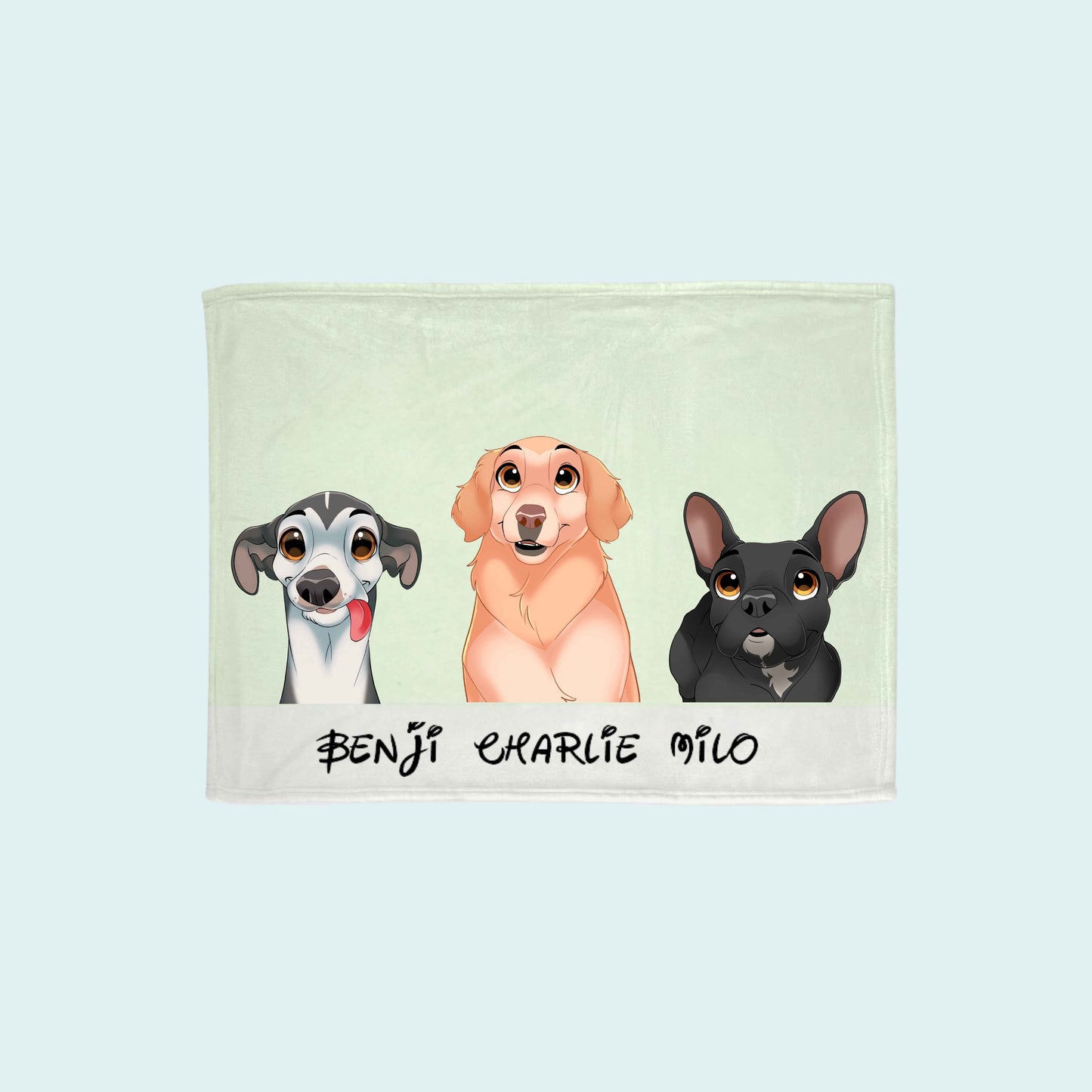 Custom Cartoon Pet Blanket