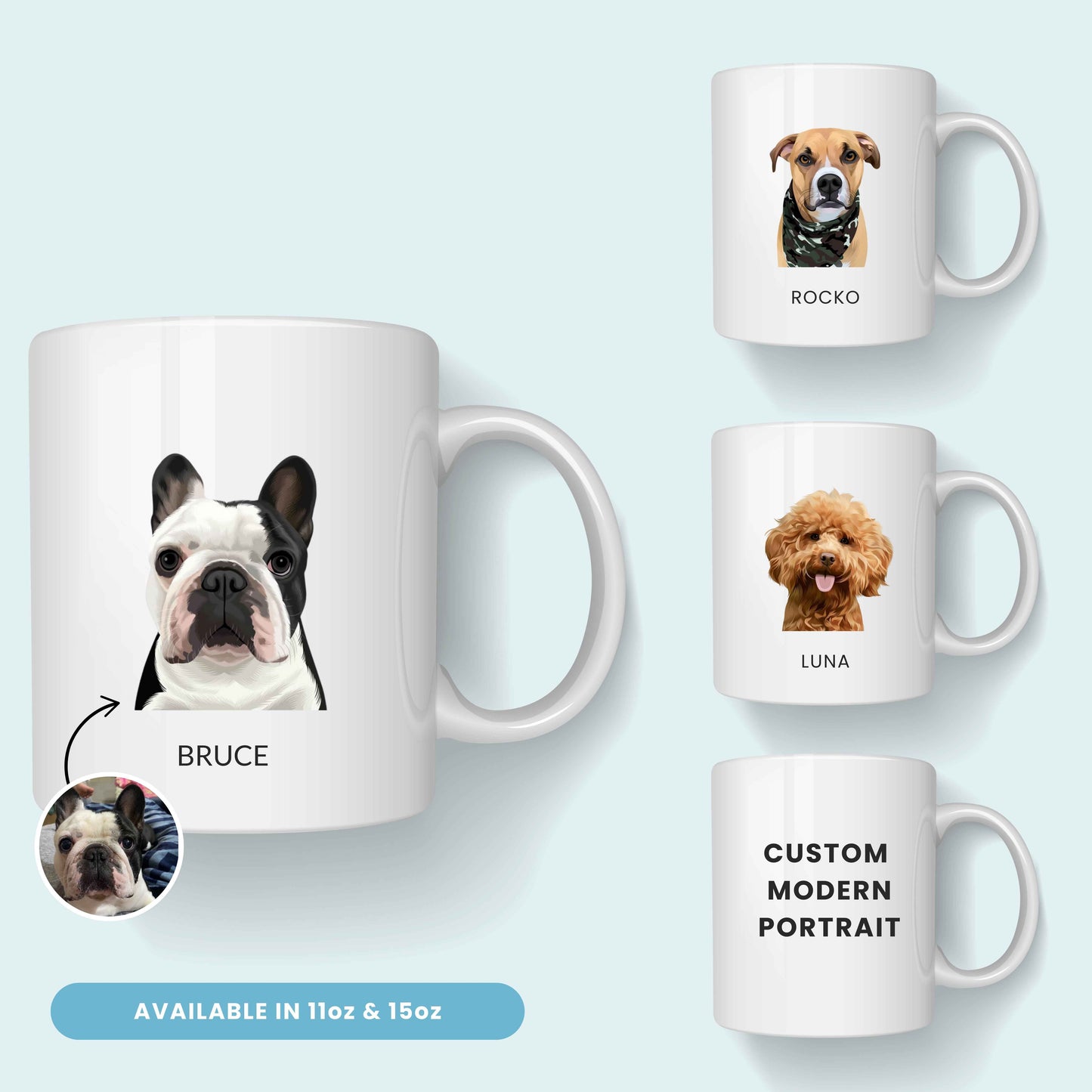 Custom Modern Pet Mug